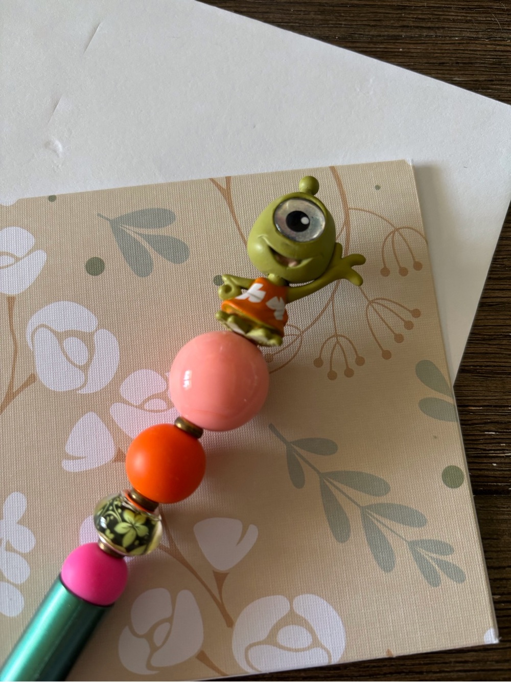 Disney Doorables: Lilo & Stitch: Pleakley handmade beaded pen